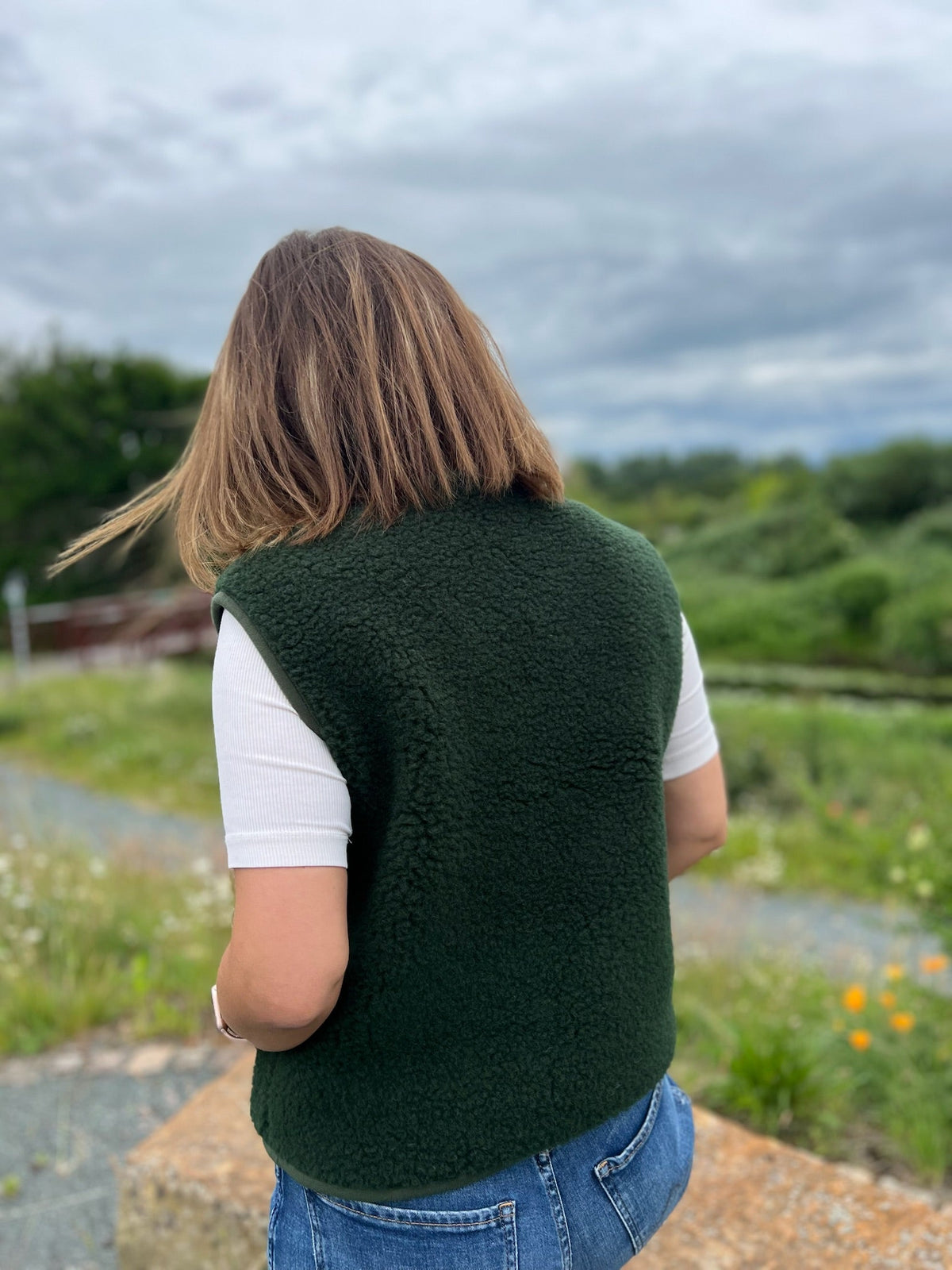 POS Light Wool Bodywarmer - Dark Green