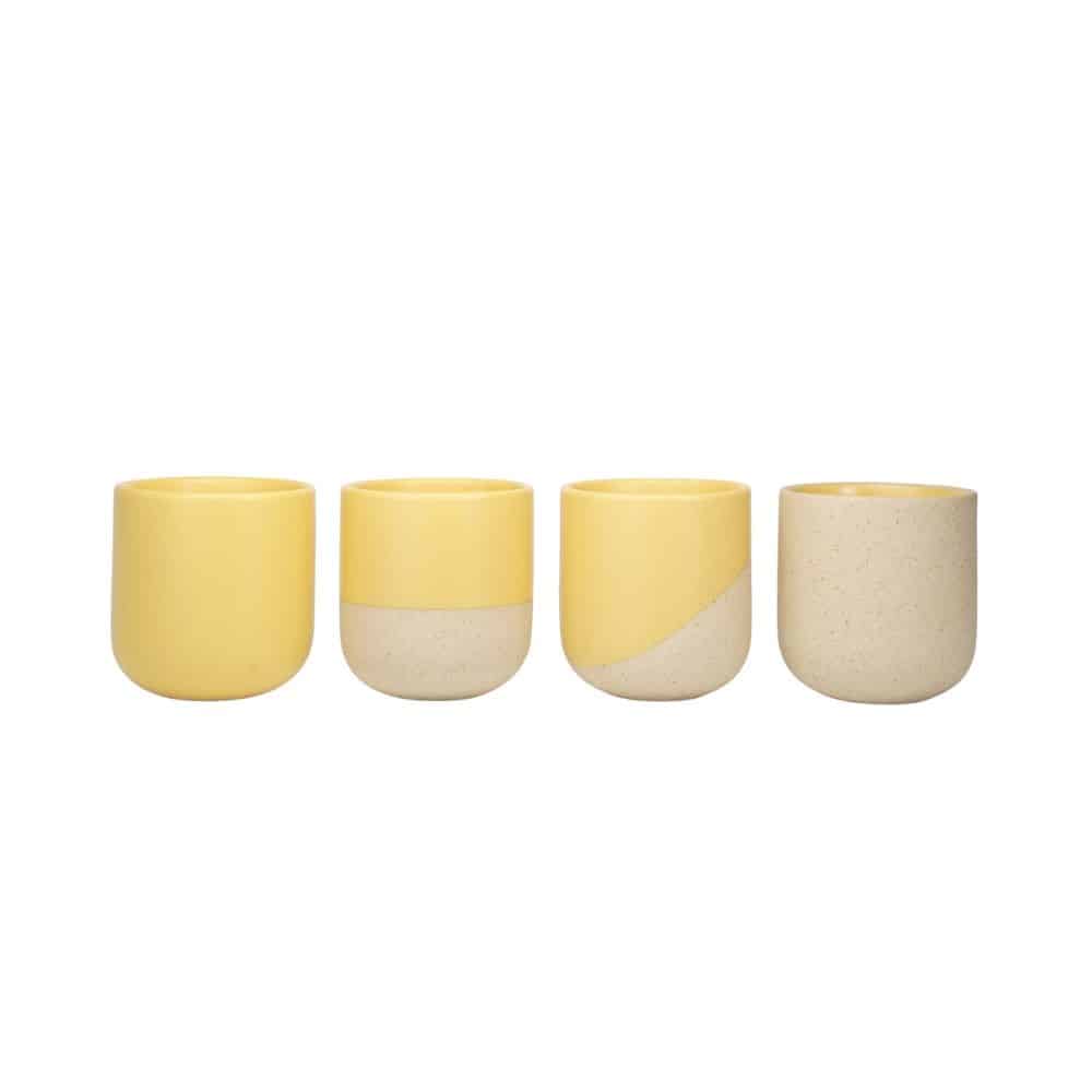 ReClay Coffee Mugs S/4 - Honey