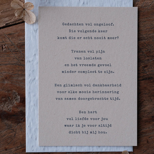 Caduc - Catherine Duchesne growing card - Dicht Bij Mij