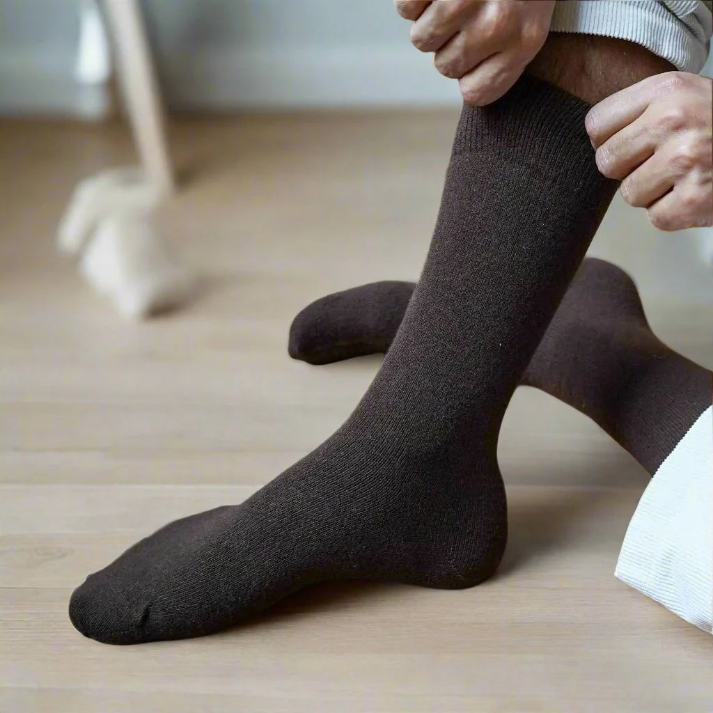 Merino Wool Socks - Brown
