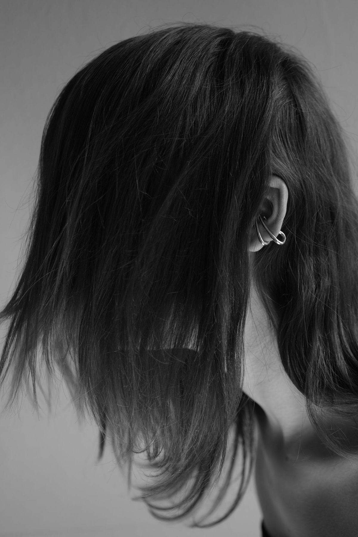 Clasp Ear Cuff - Silver