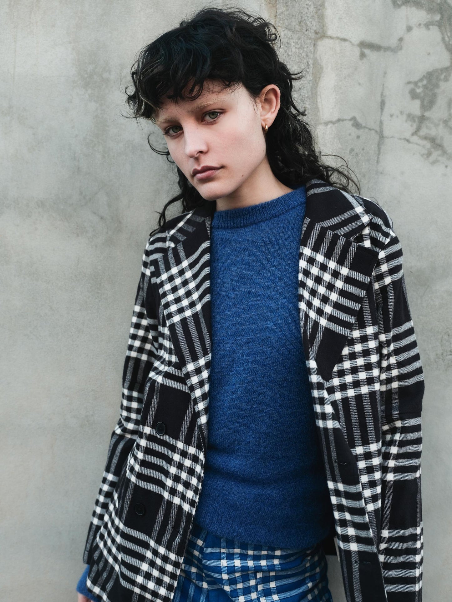 LAST ONE in M - Babol Alpaca Jumper - Blue