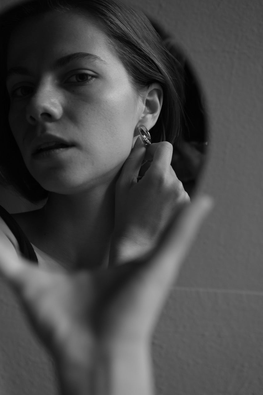 Bandhu Onda  Earrings - Silver