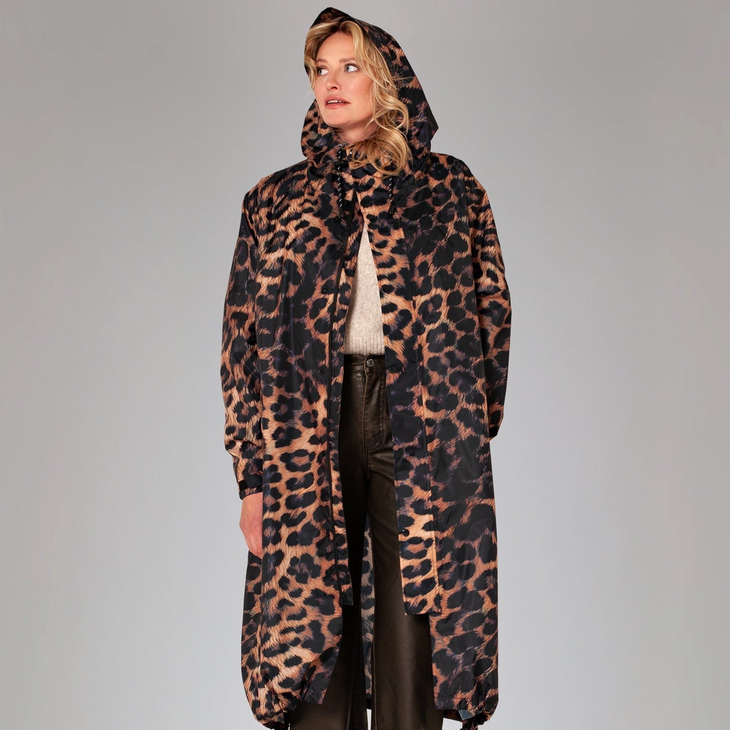Rain Coat - Dark Leopard
