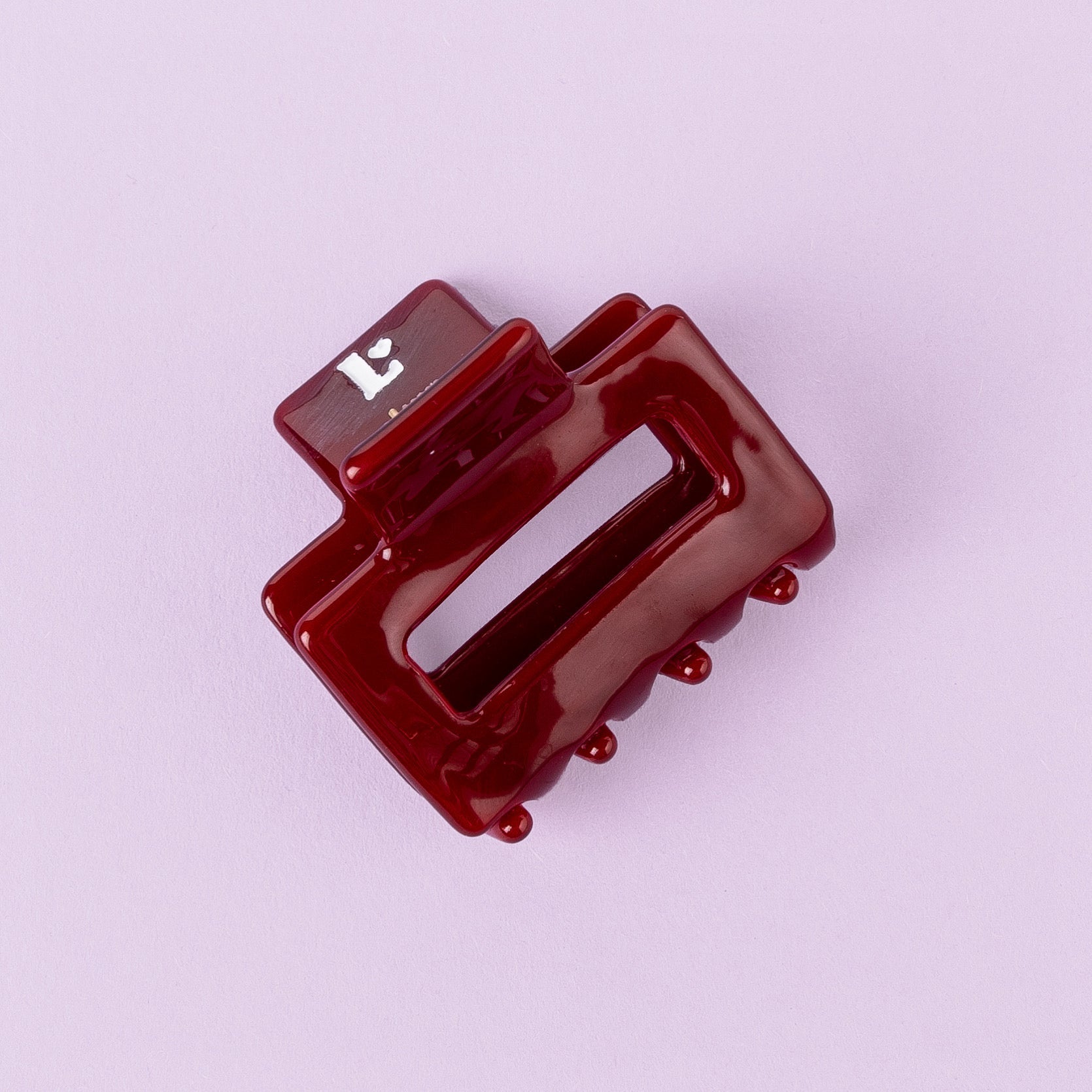 Hair Clip Small - Burgundy