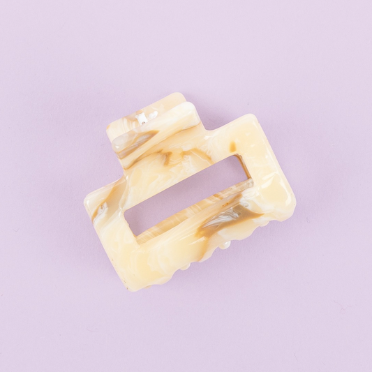 Hair Clip Small - Marble