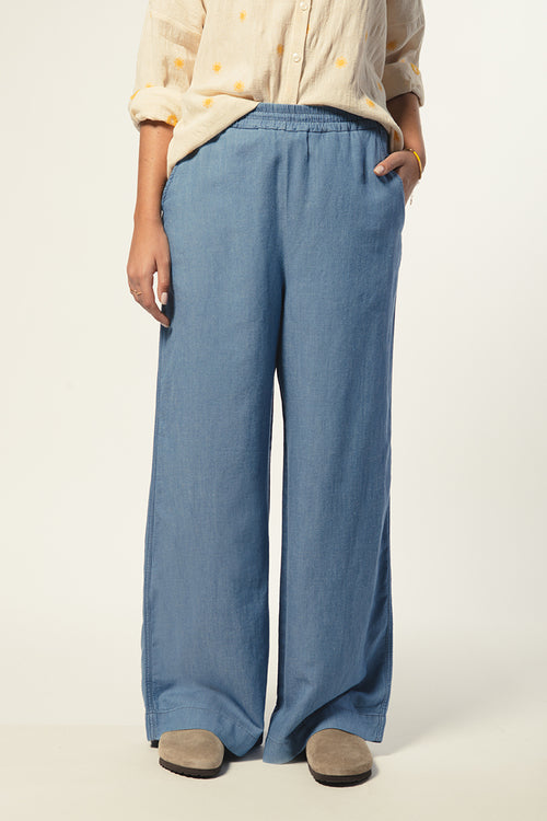 LAST ONE in 34 - Flore Trousers - Blue Sky