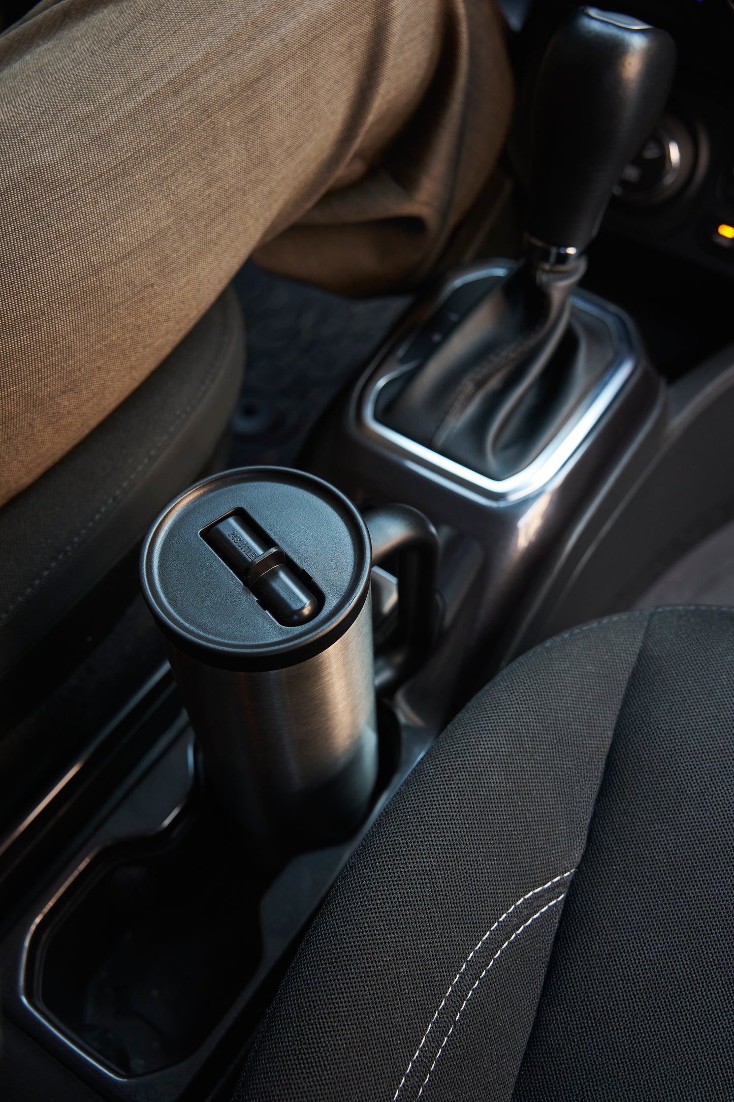 Straw Bottle - Brushed Steel