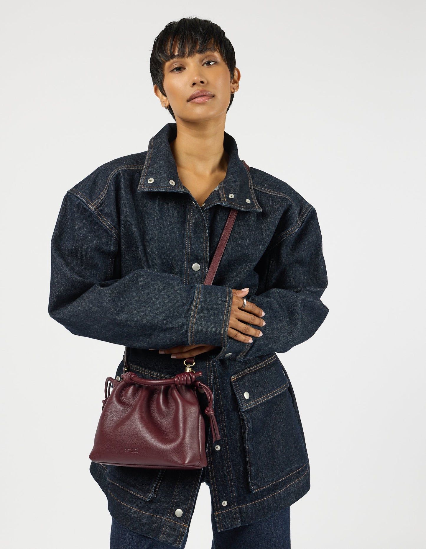 Kiki Mini - Dark Cherry Soft Grain