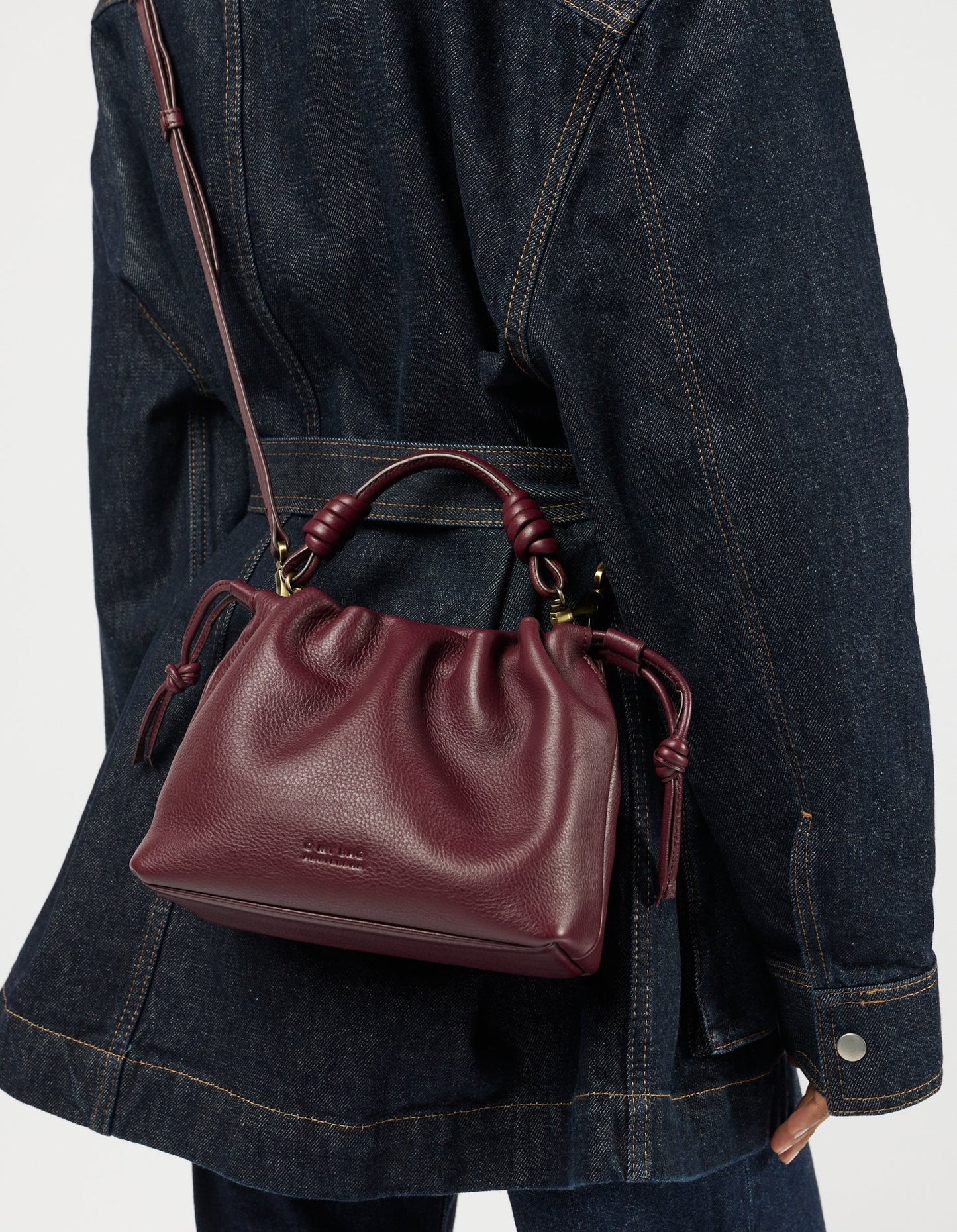 Kiki Mini - Dark Cherry Soft Grain