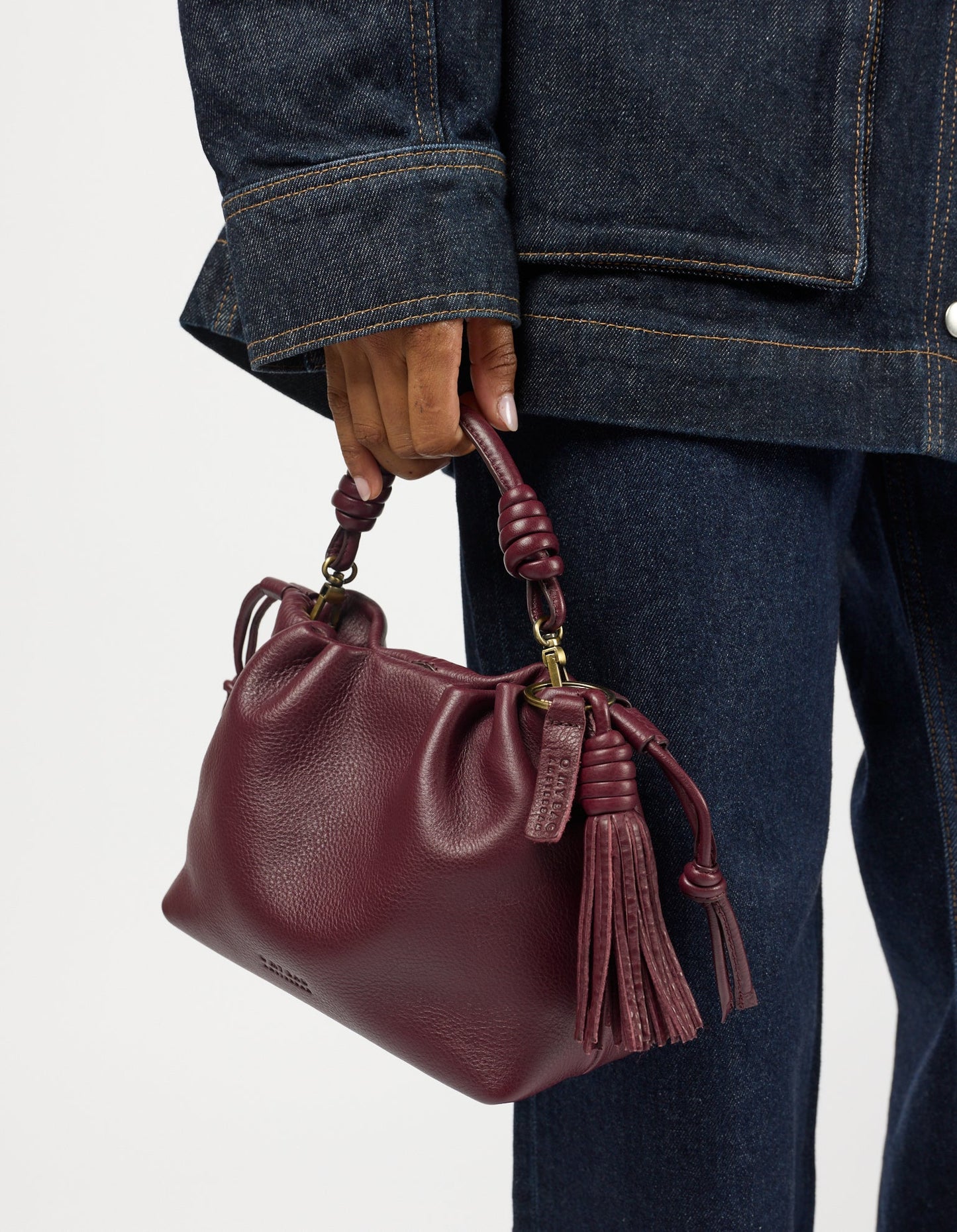 Kiki Mini - Dark Cherry Soft Grain