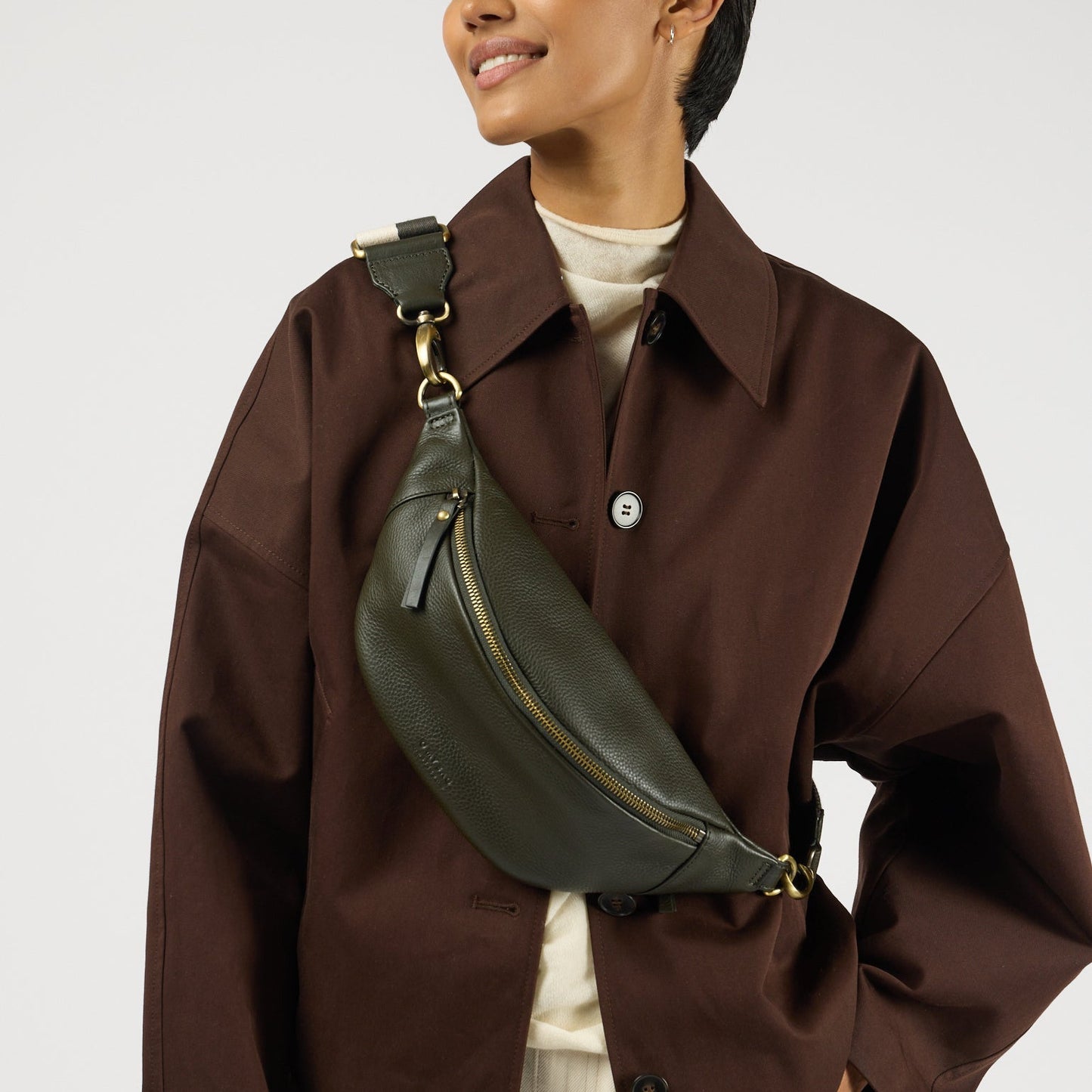 Niko Bum Bag - Moss Soft Grain
