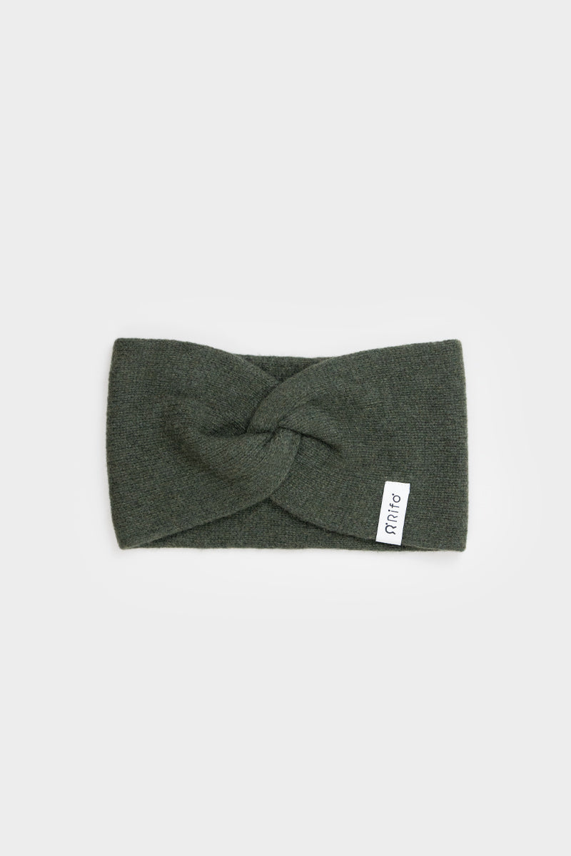 Rifo Recycled Cashmere Nadia Headband - Forest Green