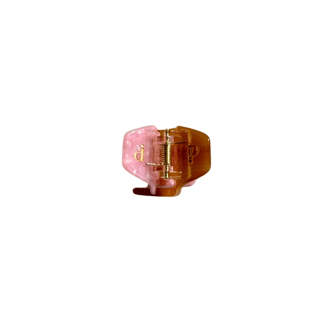 Hair Clip Twiggy Small - Soft Brown/Rose