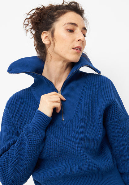 Givn Luz Knitted Sweater - Deep Blue