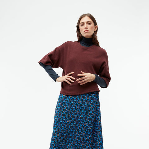 LAST ONE in L - Selma Sweater - Aubergine