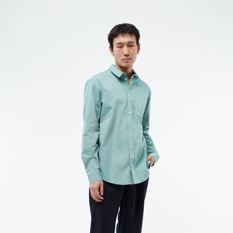 Francis Shirt - Malachite Green Melange