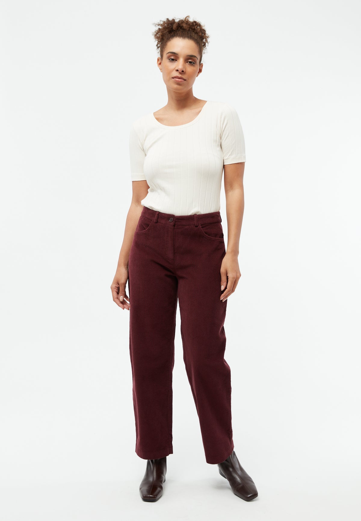 Coralie Pants - Wine Red