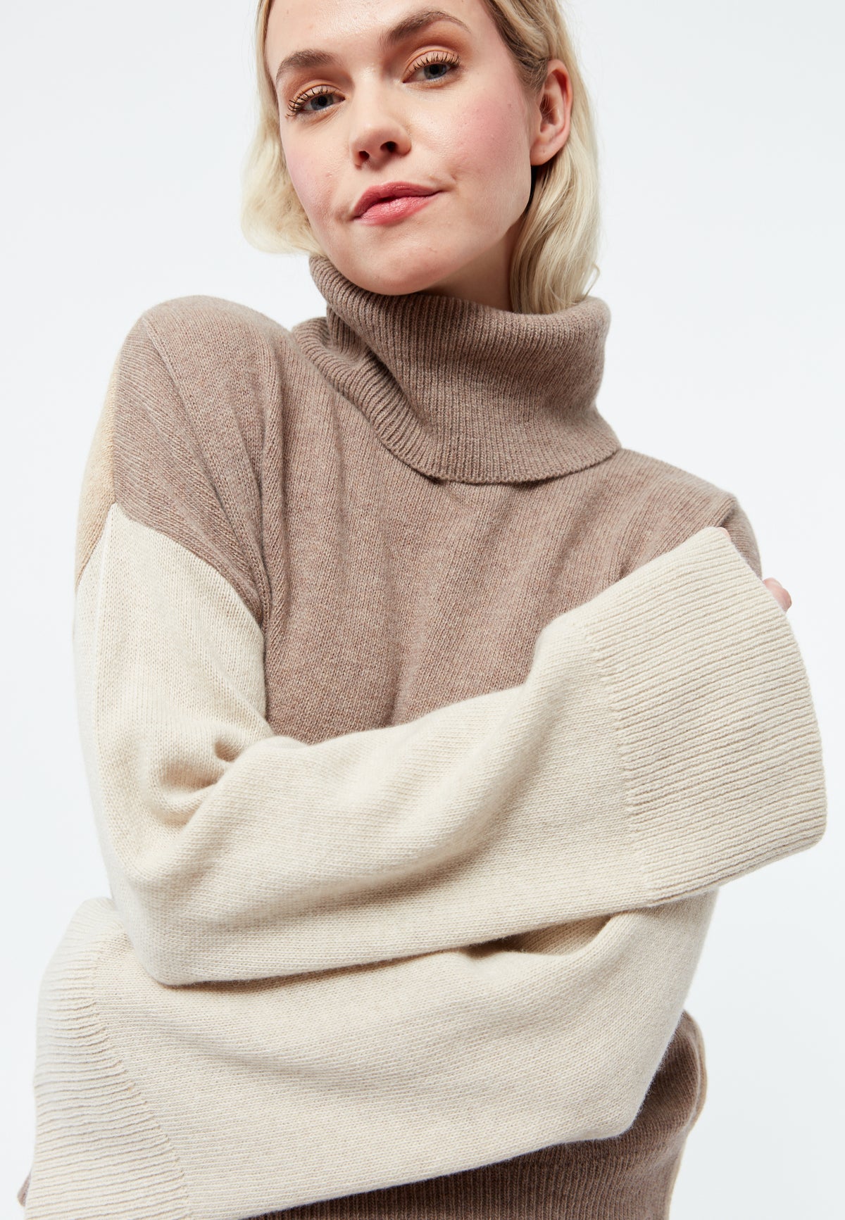 Lea Wool Sweater - Light Beige/Beige/Light Brown