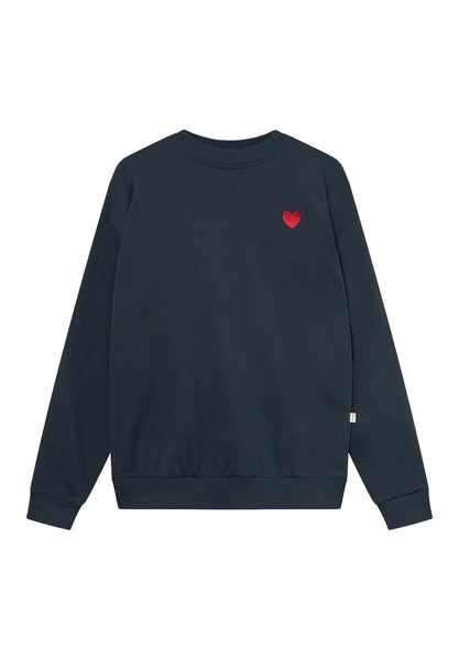 LAST ONE in XS - Nuri Heart Sweater - Midnight Blue
