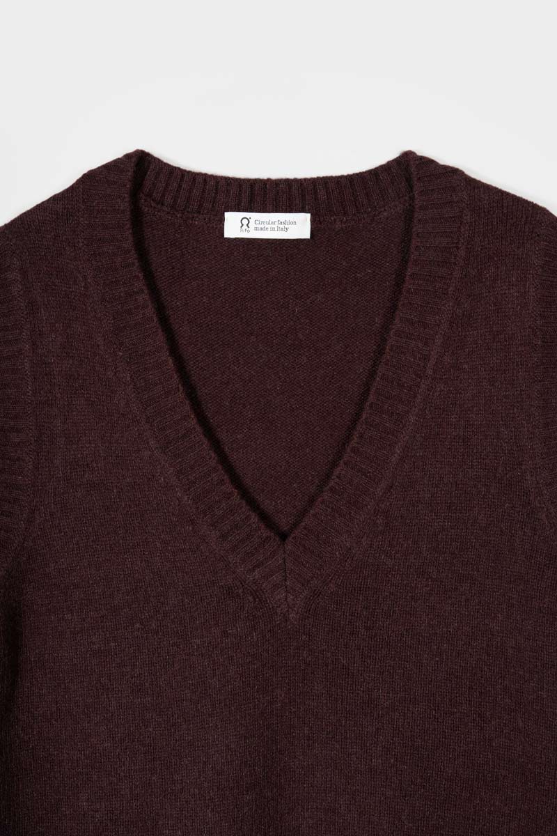 Melania Wool Vest - Brown Caffè