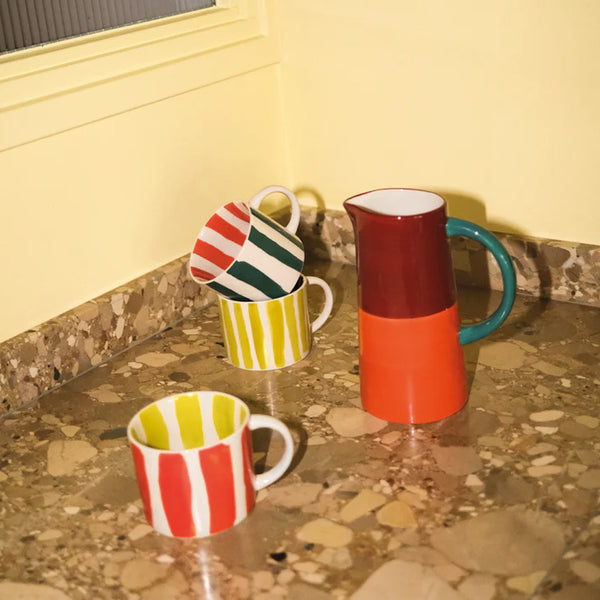 UNC Mug Tazza Stripes Inside Out - Flame