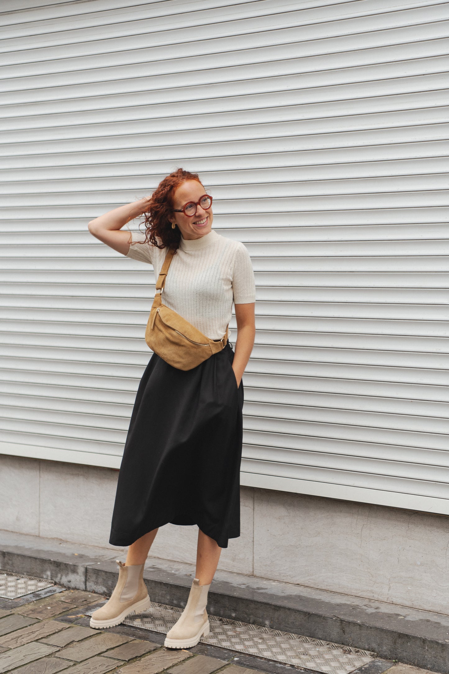 LAST ONE in XS - Renza Silk T-shirt - Off-White