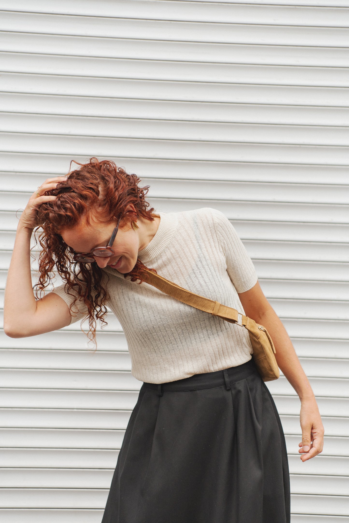 LAST ONE in XS - Renza Silk T-shirt - Off-White