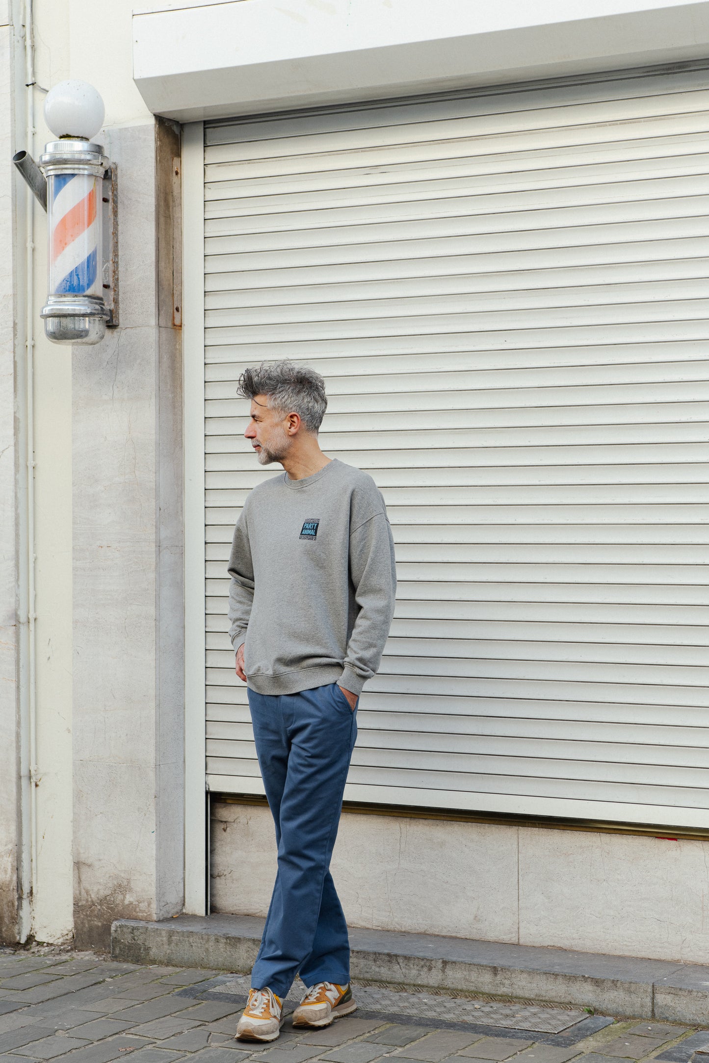Yeye Weller Oversized Sweatshirt - Grey Melange