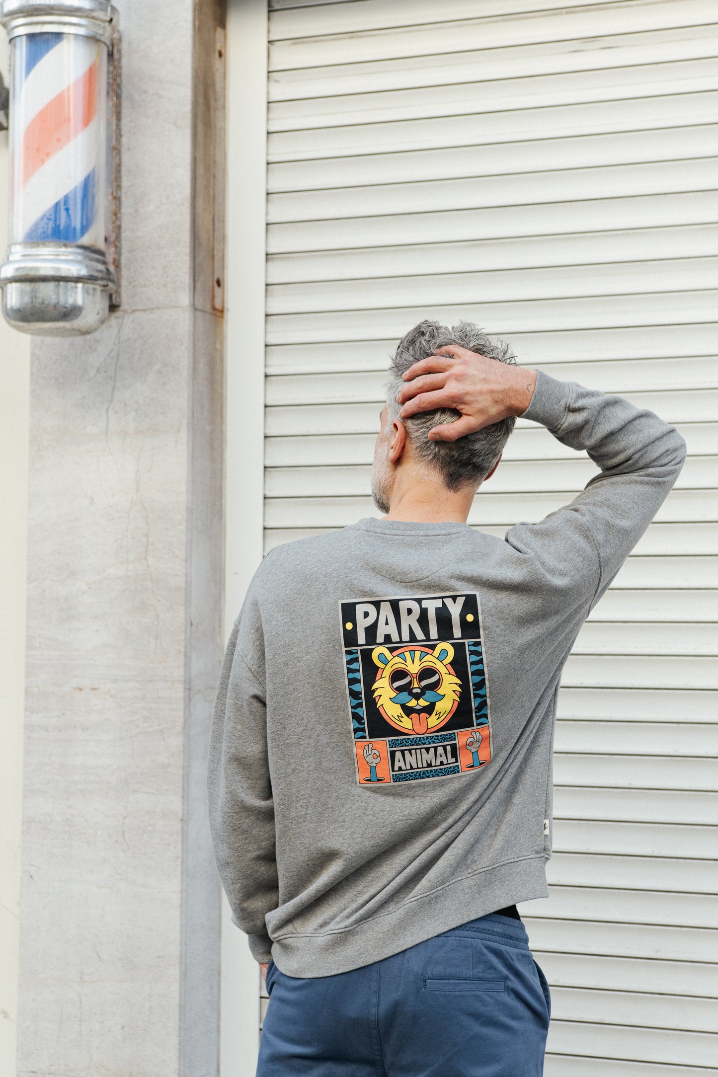 Yeye Weller Oversized Sweatshirt - Grey Melange