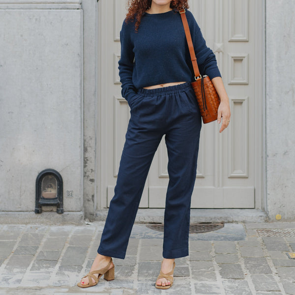 Robinia pants - Blue Canvas Linen