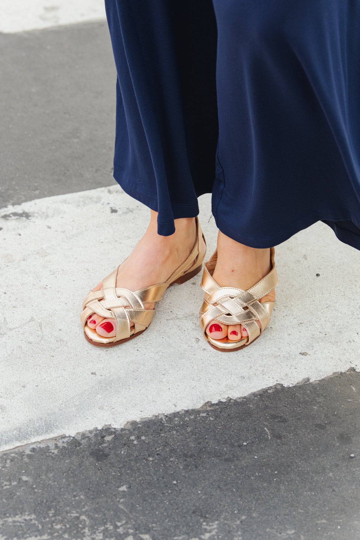 LAST PAIR in 41 - Clémentine Sandals - Golden Leather