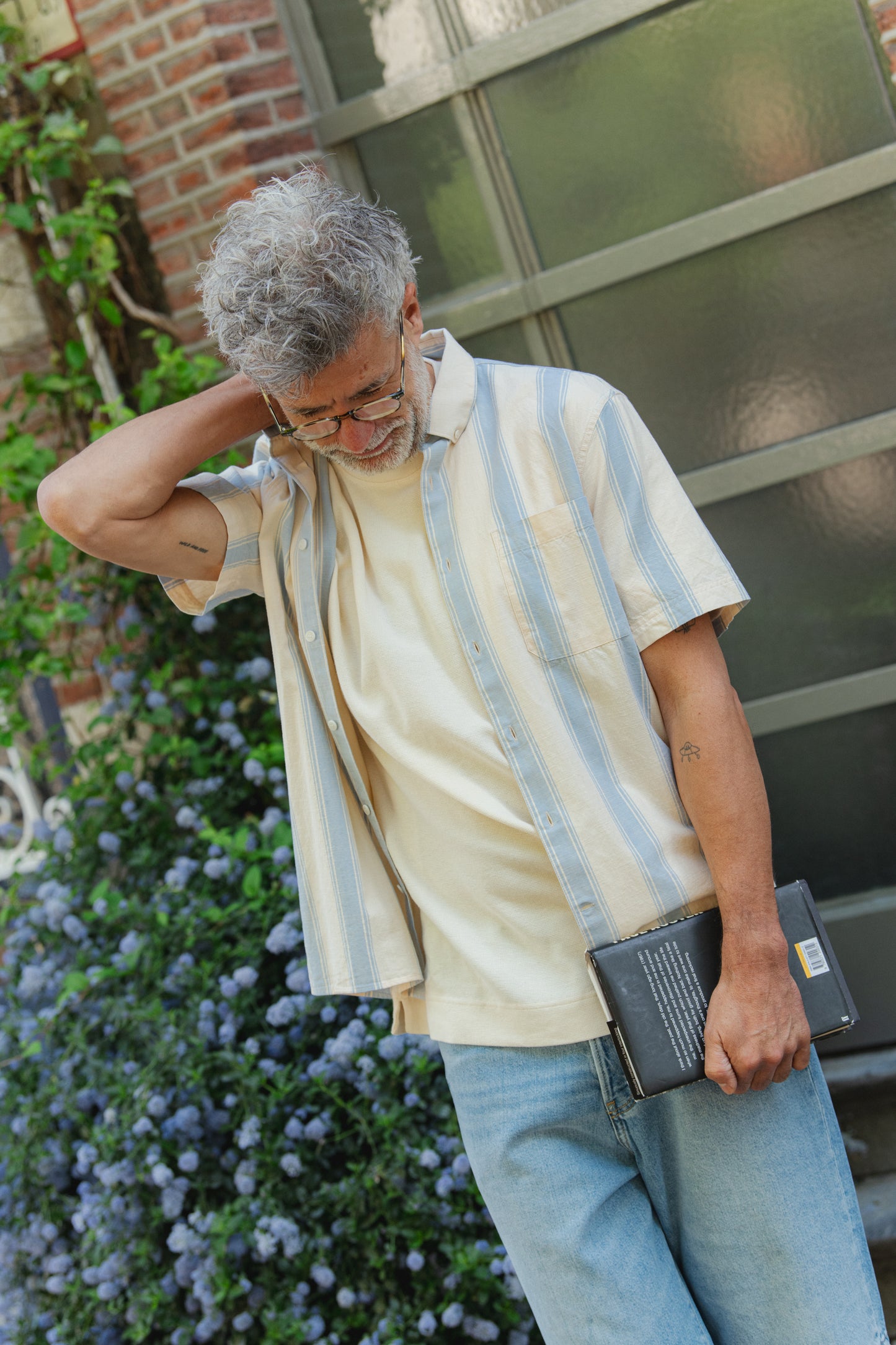 Shortsleeve Striped Shirt - Wedgwood