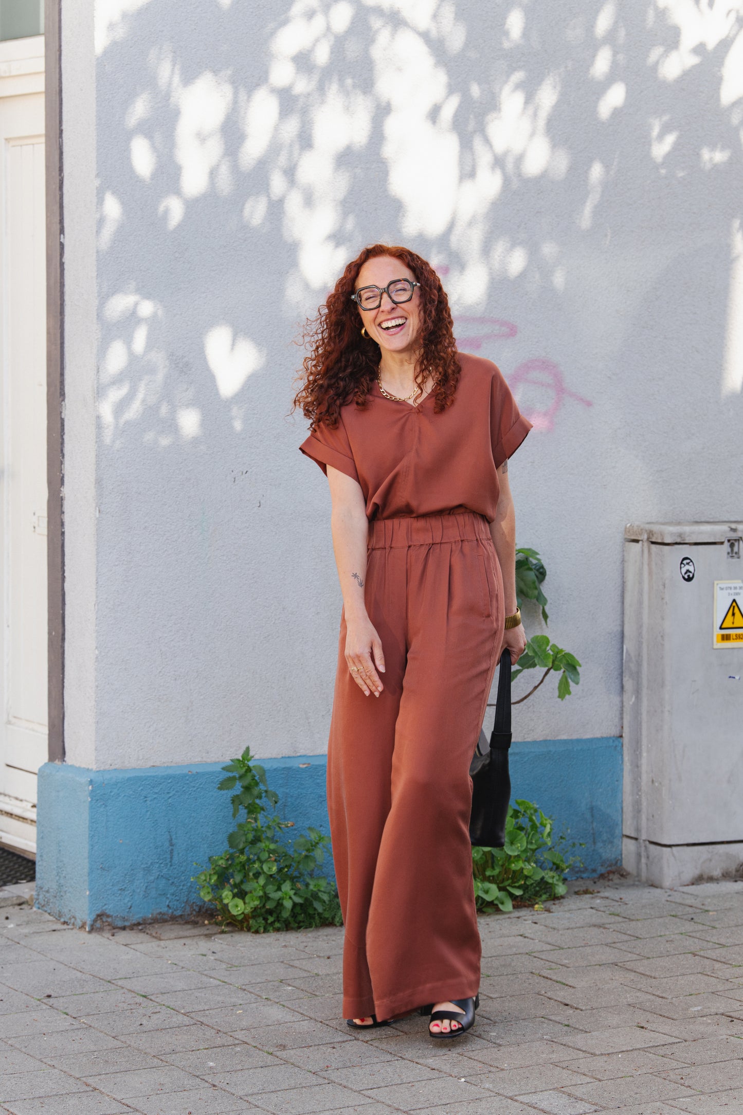 Wide-Leg Pants - Dark Mocca