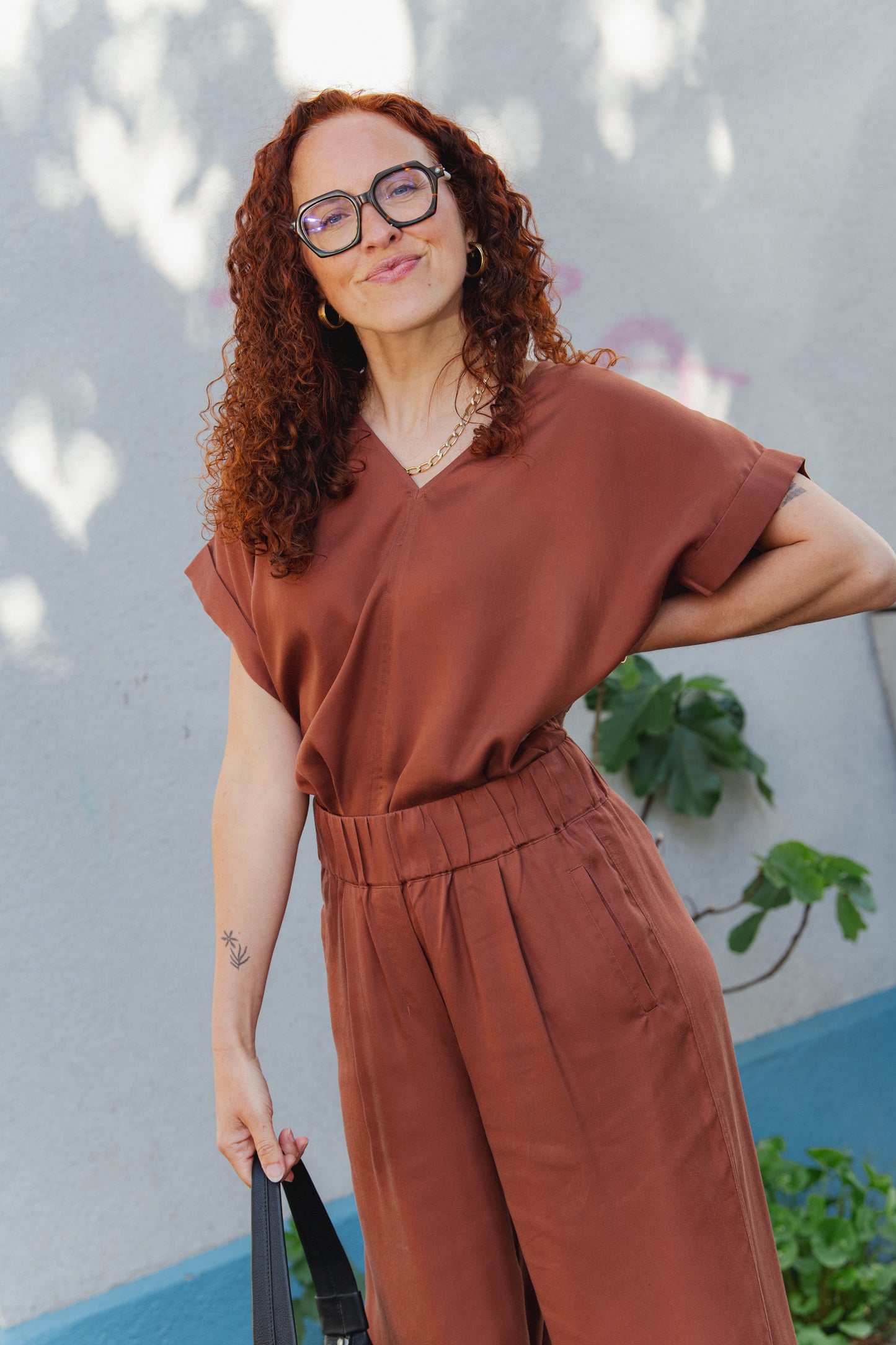 Wide-Leg Pants - Dark Mocca