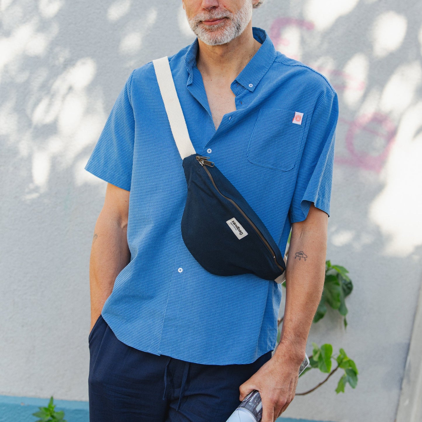 Asis Boxy Shirt - Blue Vichy