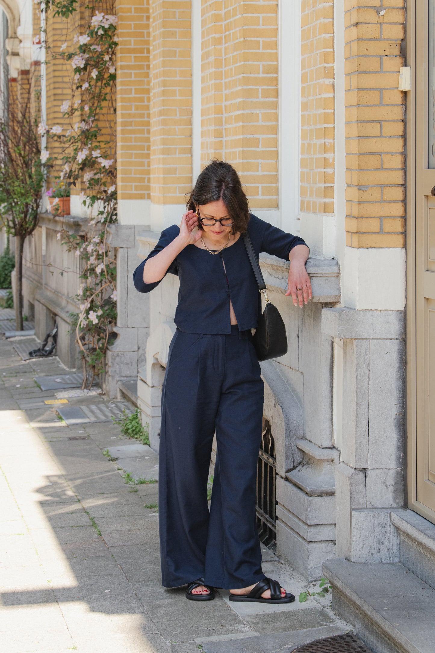 LAST ONES in 34 - Molly Pants - Navy Hemp