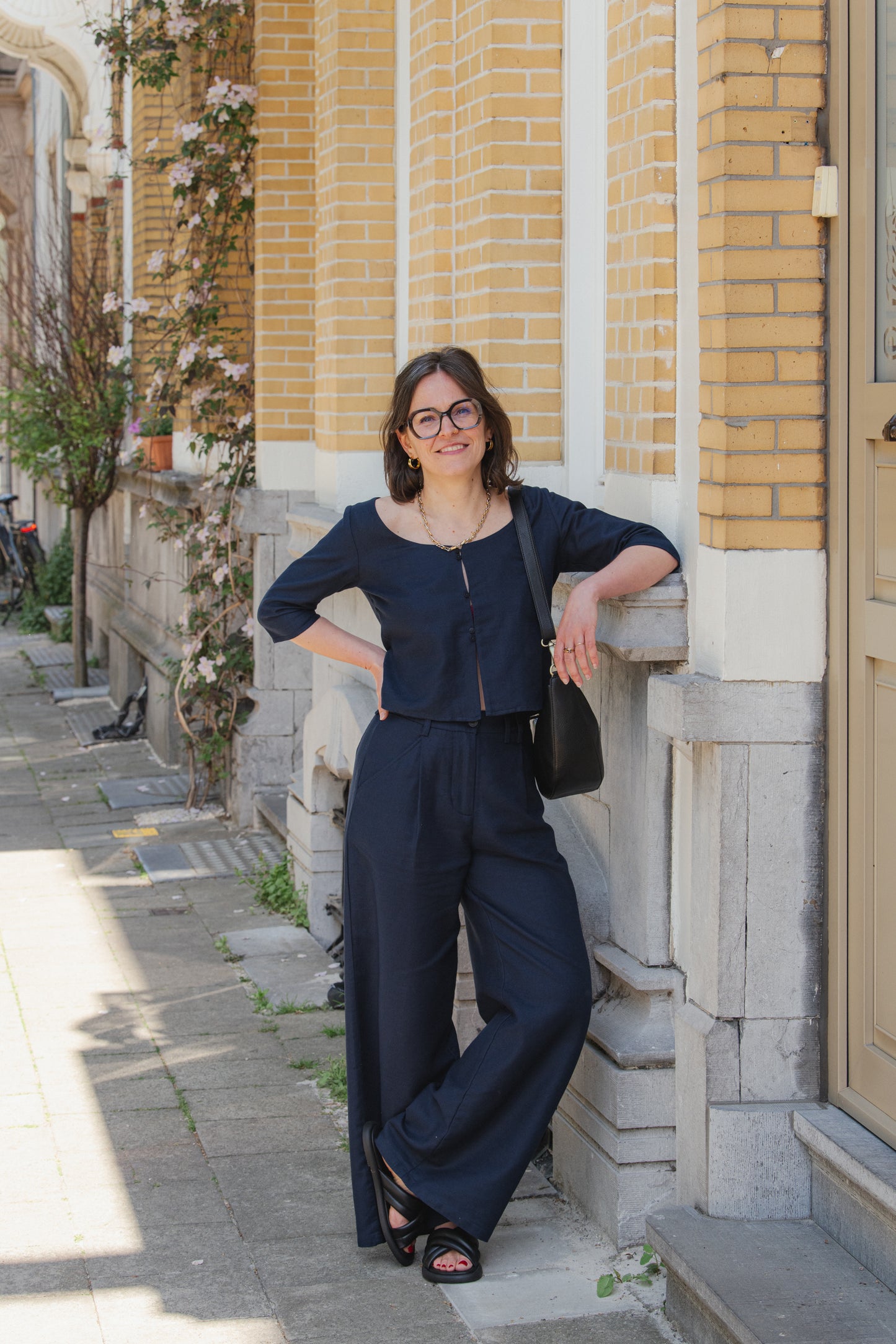 LAST ONES in 34 - Molly Pants - Navy Hemp