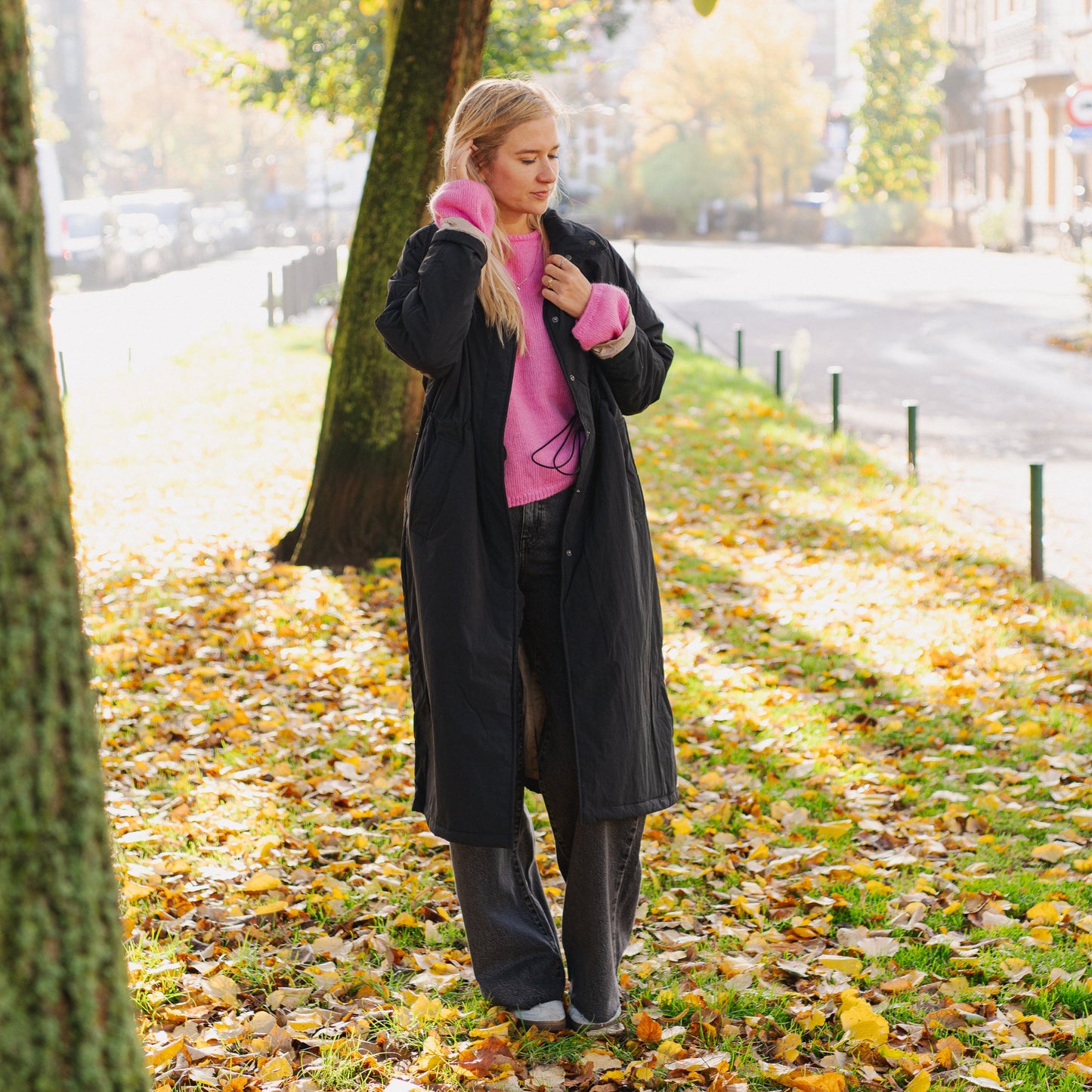 Padded Coat Spraglehall - Black