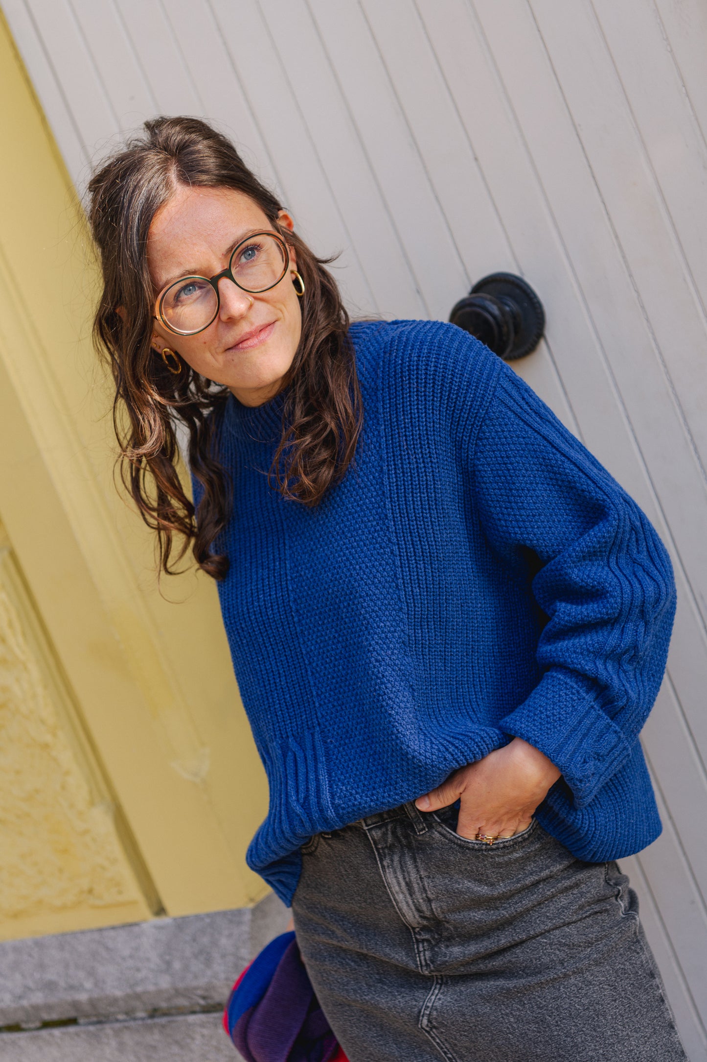 LAST ONE in M - Limboda Sweater - Royal Blue