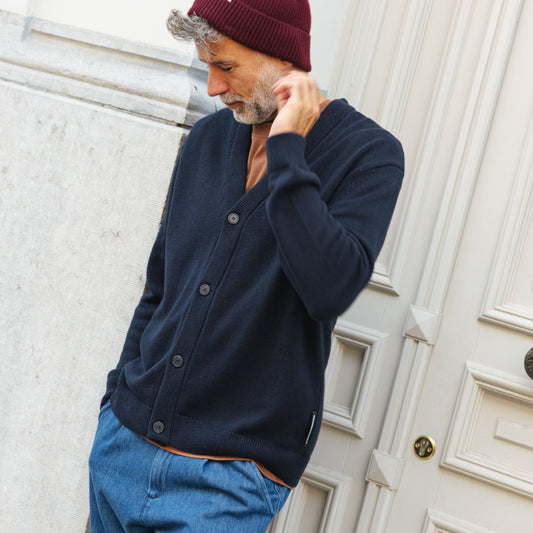 LAST ONE in L - Dusaano Cardigan - Night Sky