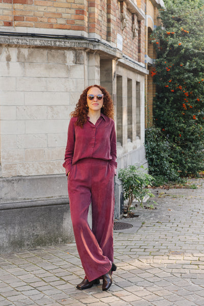 LAST ONE in S - Marla Pants - Cranberry