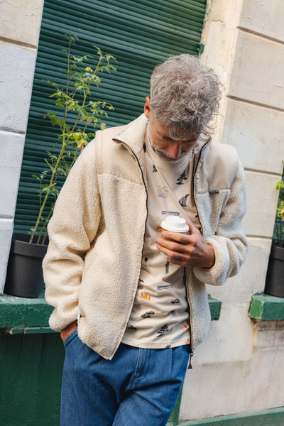 Stockholm T-shirt In The Woods - Oat White