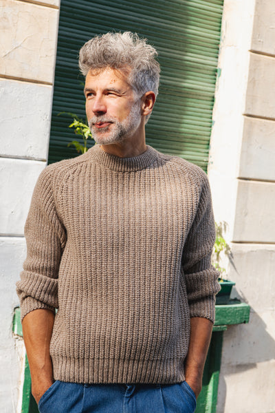 Neo Wool Jumper - Brown Melange