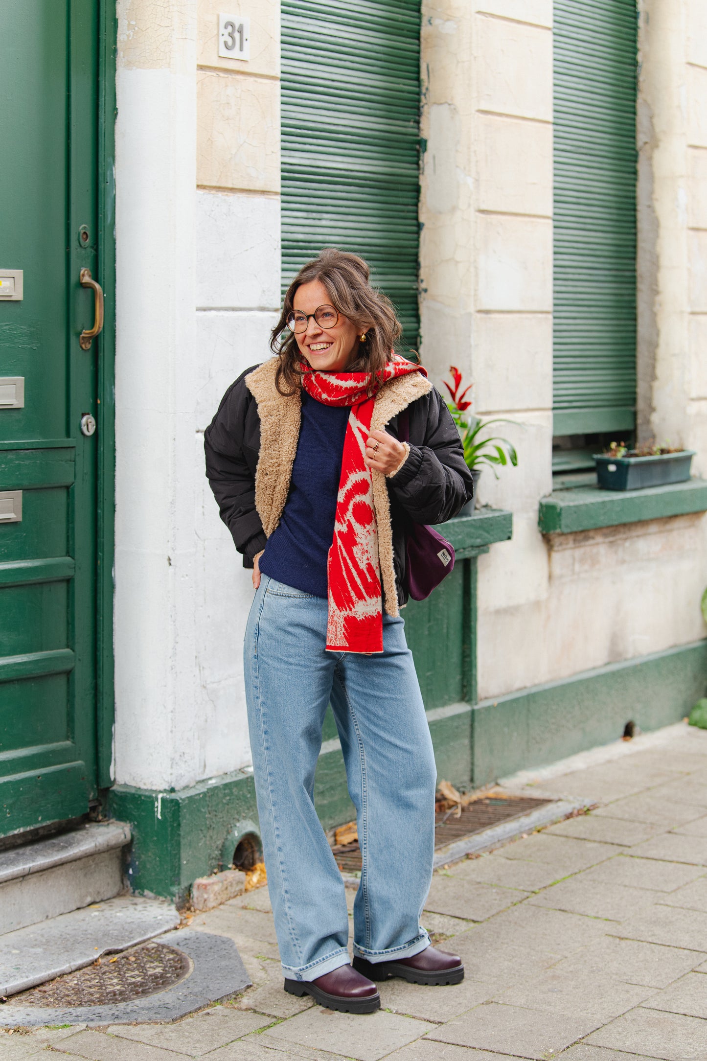 Aurata Maxi Scarf - Poppy