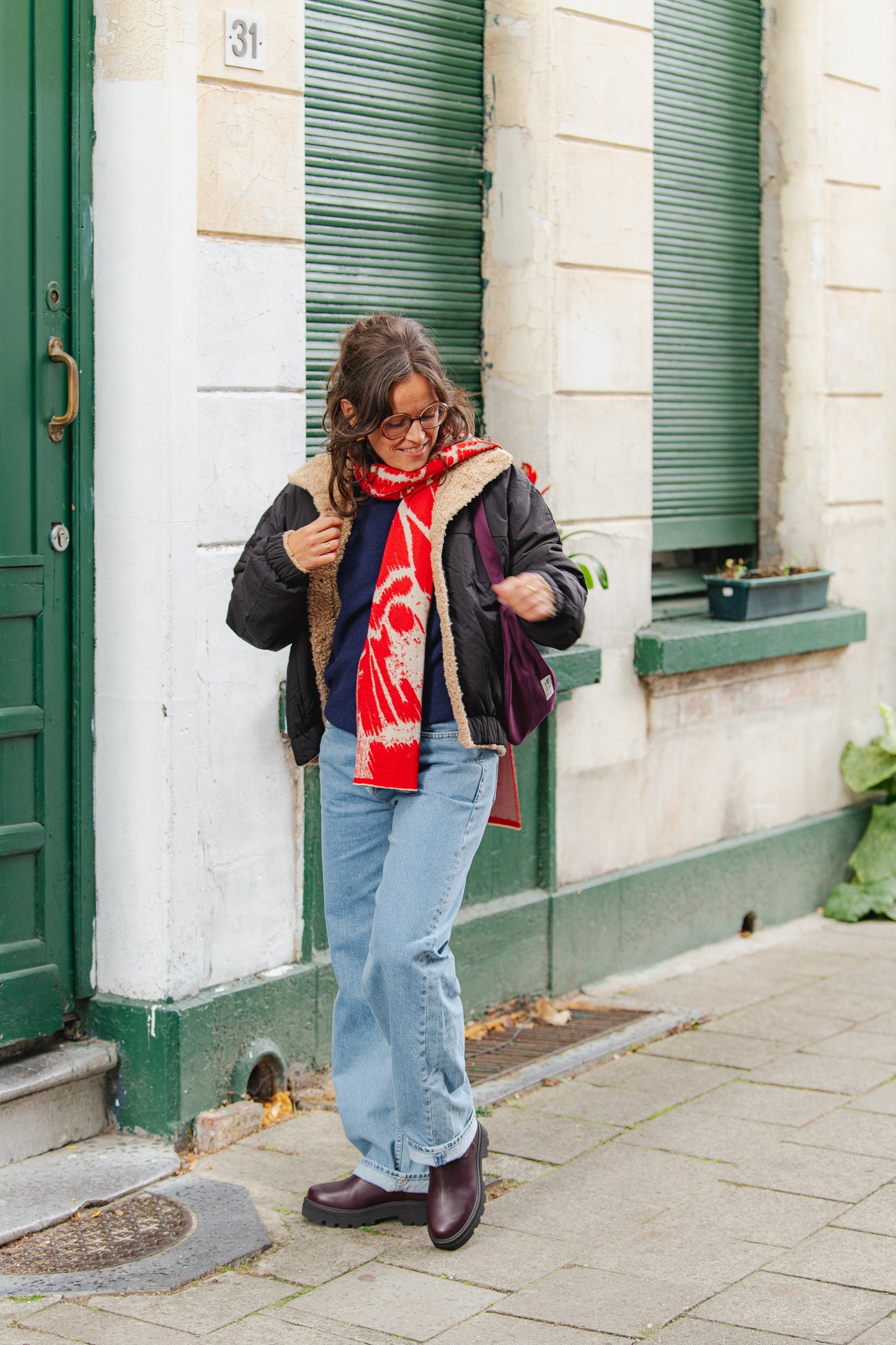 Aurata Maxi Scarf - Poppy