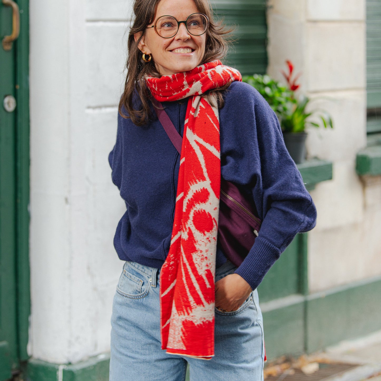 Aurata Maxi Scarf - Poppy