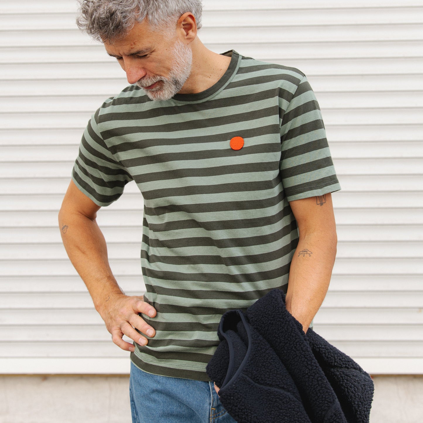 Azpi Dot T-Shirt - Laurel/Forest