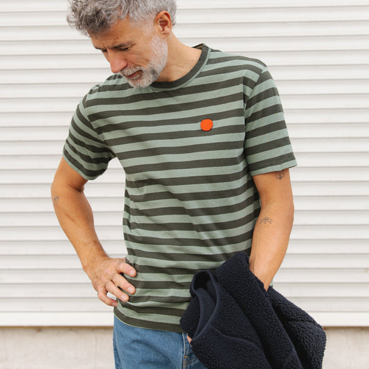 Azpi Dot T-Shirt - Laurel/Forest