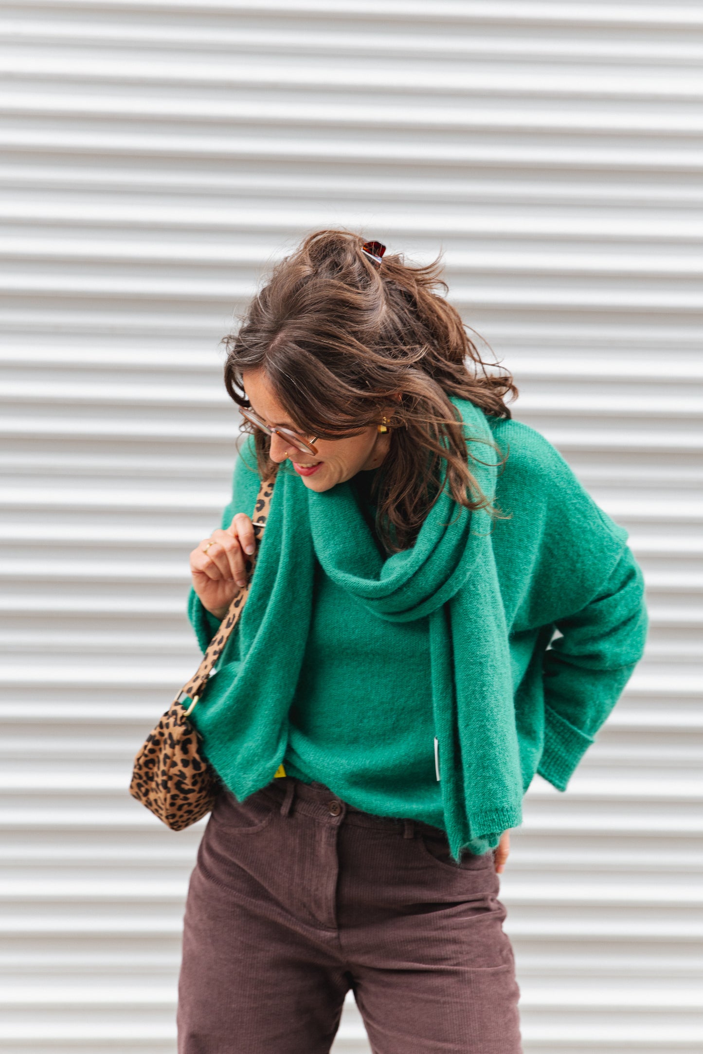 Yukinaa Solid Scarf - Emerald Green